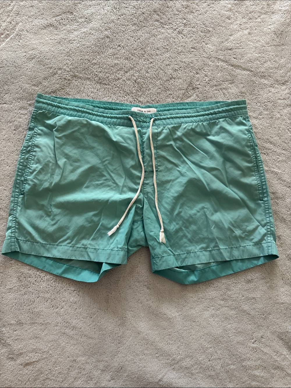 Frank & Oak Men’s Teal Swim Shorts